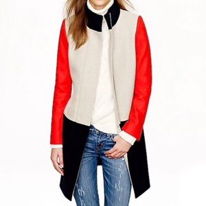 J.CREW Color Block Coat